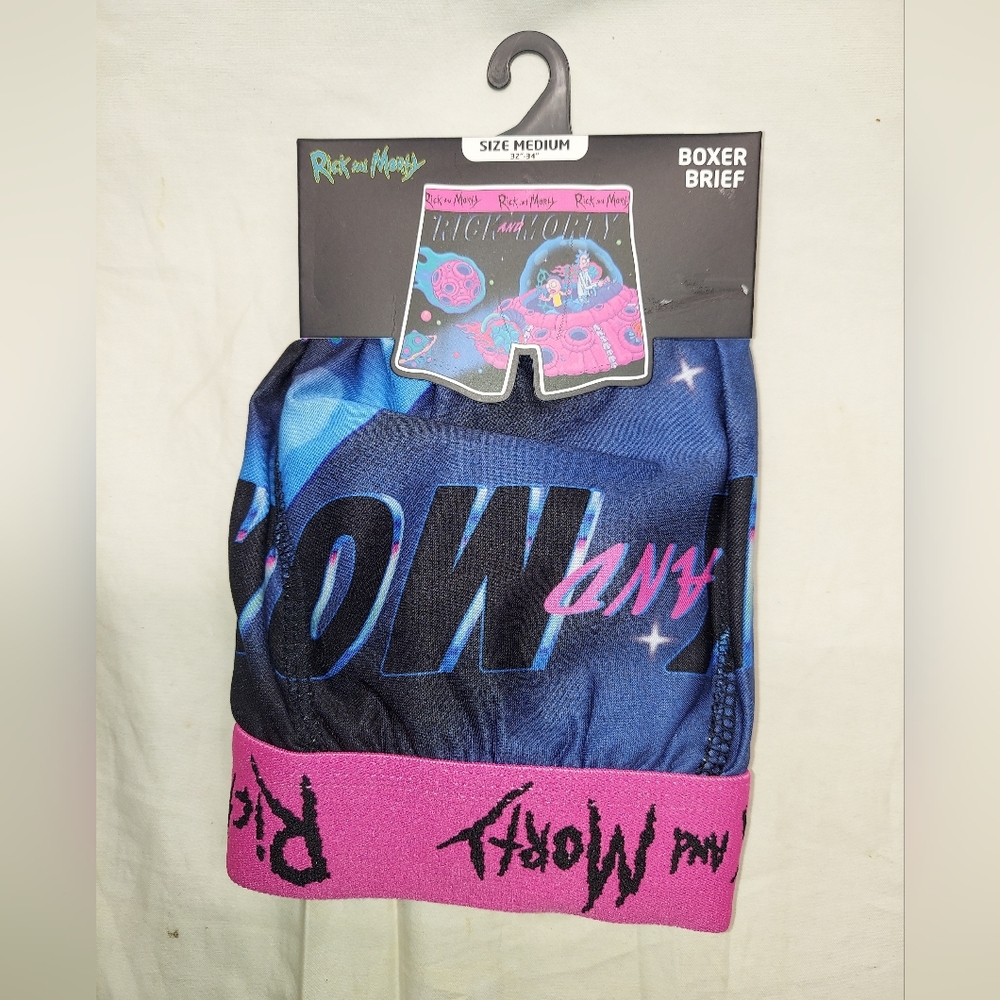 RICK AND MORTY BOXER BRIEF SIZE M 32/34